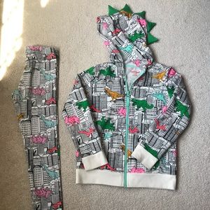 Dino hoodie set